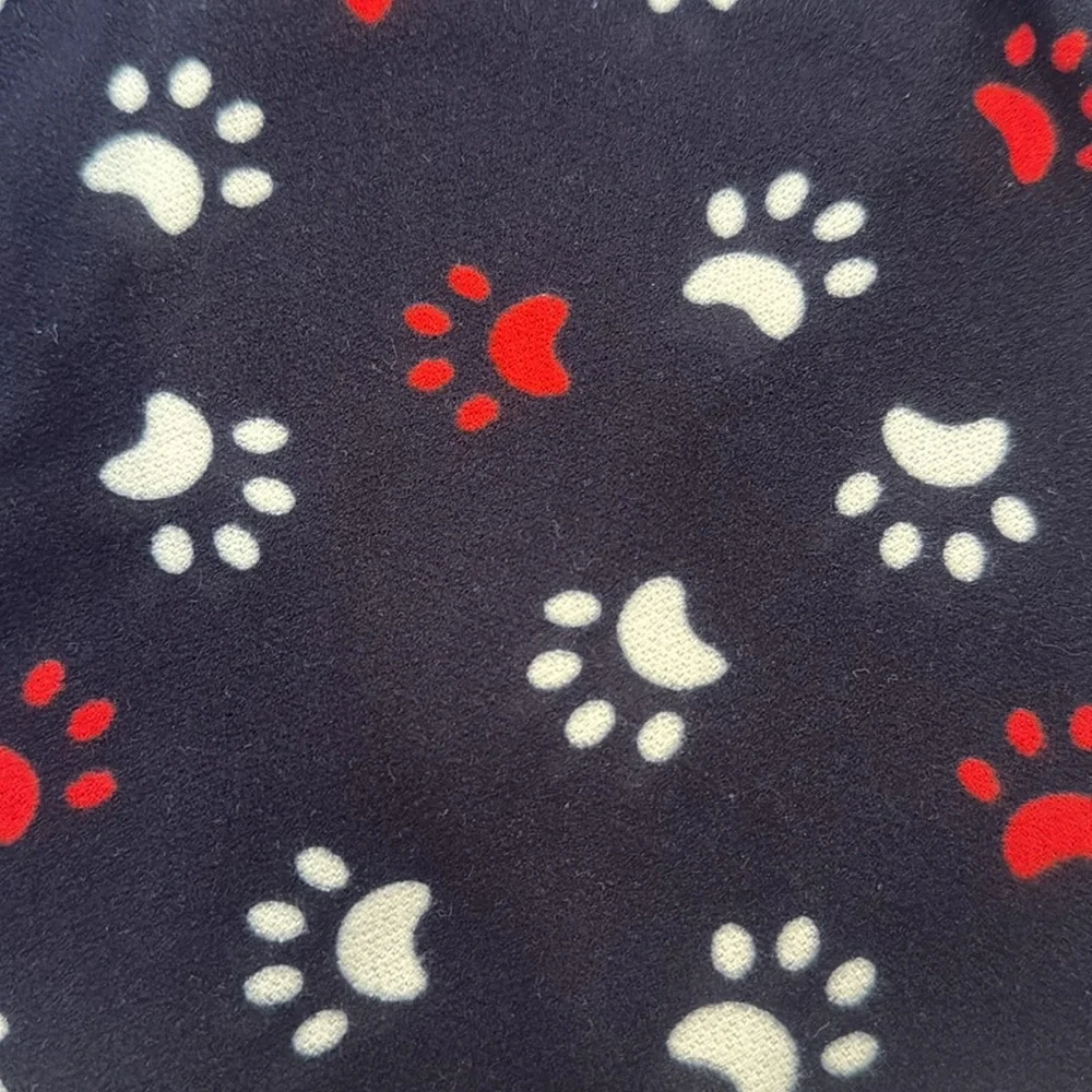 NWOT Kids Paw Print Pajama Pants - Navy, Red, and White